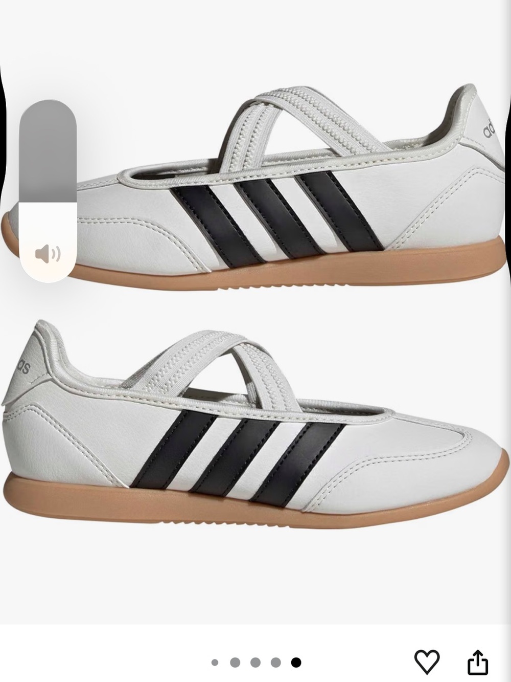 🆕 Adidas White Black Mary Jane Ballet Athletic Tennis Shoes
